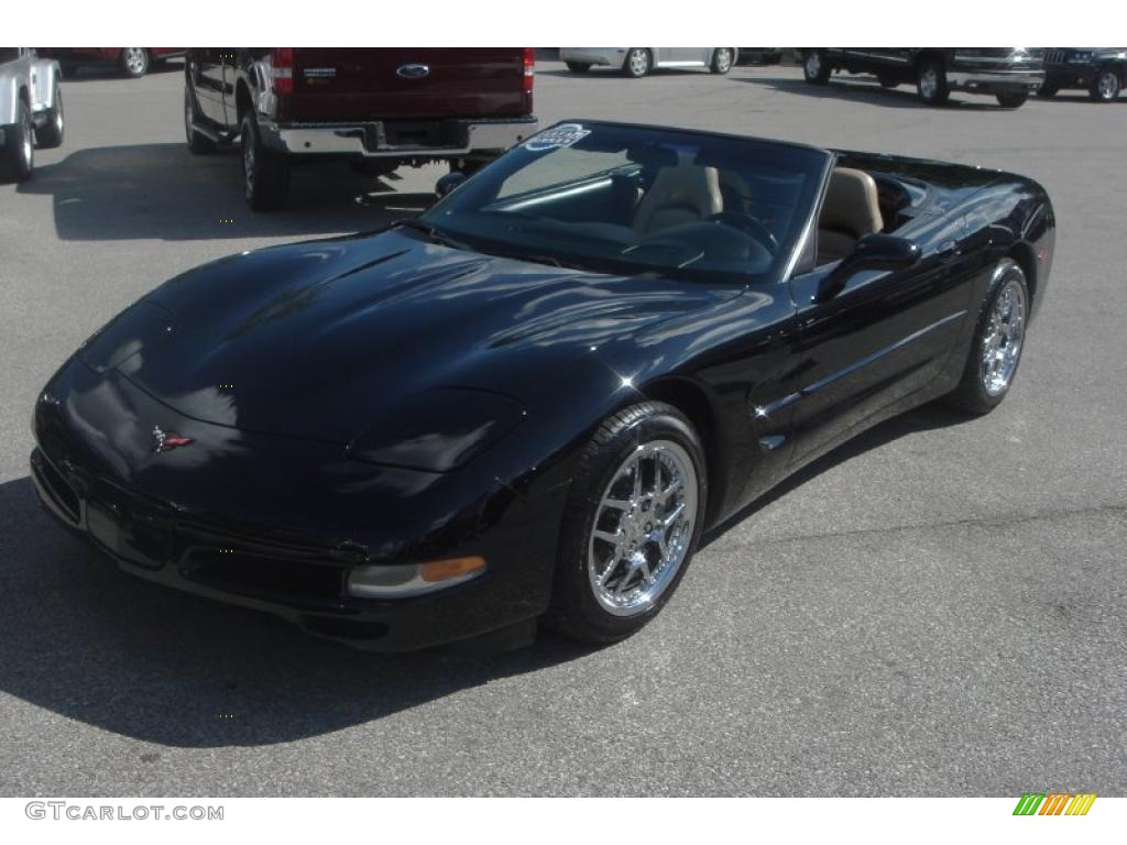 2002 Corvette Convertible - Black / Light Oak photo #31