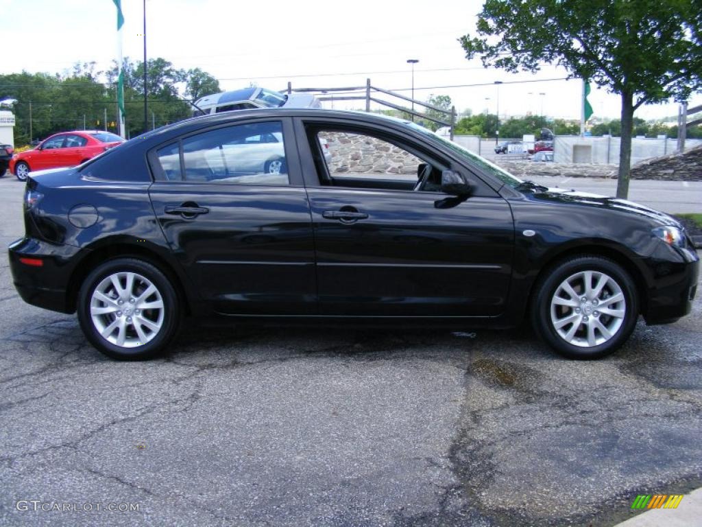 2008 MAZDA3 i Touring Sedan - Black Mica / Black photo #6