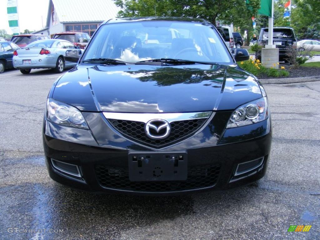 2008 MAZDA3 i Touring Sedan - Black Mica / Black photo #8