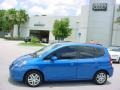 2008 Vivid Blue Pearl Honda Fit Hatchback  photo #2