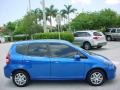 2008 Vivid Blue Pearl Honda Fit Hatchback  photo #7