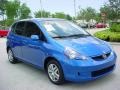 2008 Vivid Blue Pearl Honda Fit Hatchback  photo #8