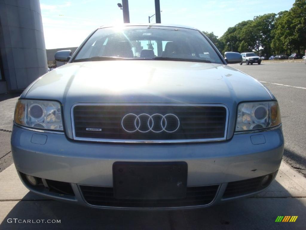 2002 A6 3.0 quattro Sedan - Crystal Blue Metallic / Ebony Black photo #2