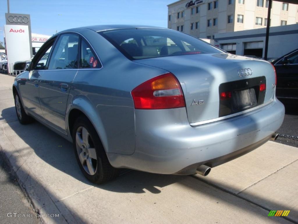 2002 A6 3.0 quattro Sedan - Crystal Blue Metallic / Ebony Black photo #3