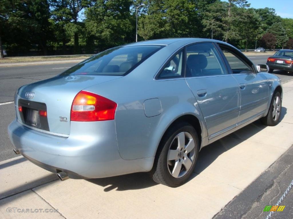 2002 A6 3.0 quattro Sedan - Crystal Blue Metallic / Ebony Black photo #4