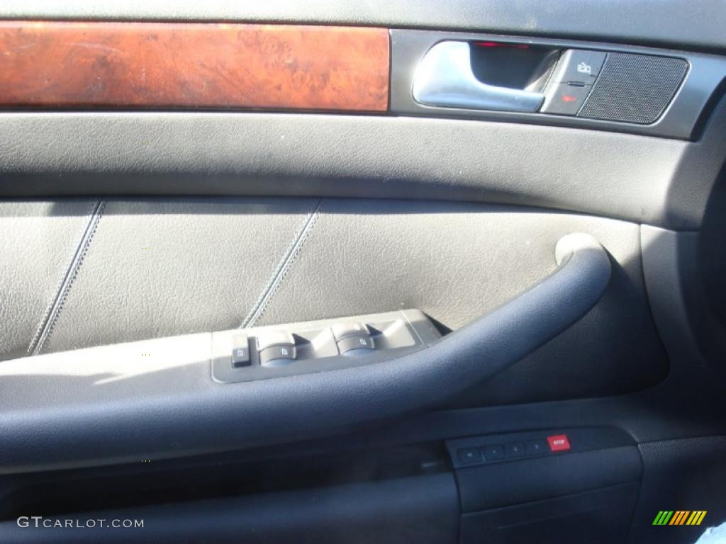 2002 A6 3.0 quattro Sedan - Crystal Blue Metallic / Ebony Black photo #6