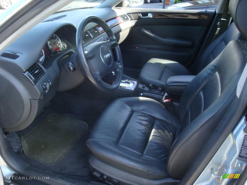 2002 A6 3.0 quattro Sedan - Crystal Blue Metallic / Ebony Black photo #8