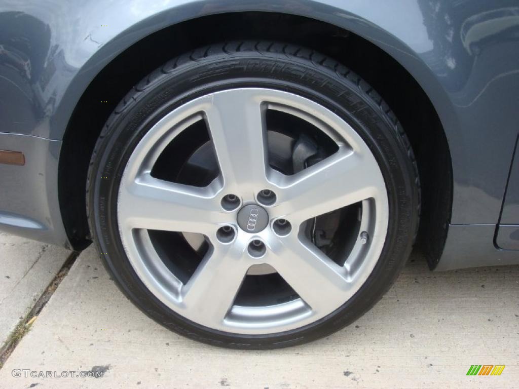 2007 A4 2.0T quattro Sedan - Dolphin Gray Metallic / Ebony photo #7