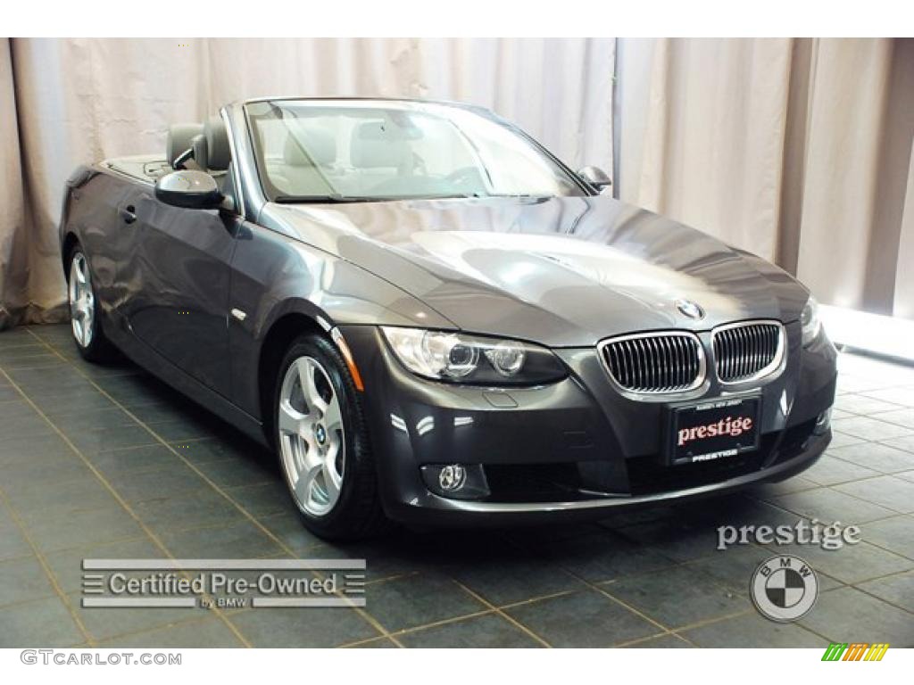 2008 3 Series 328i Convertible - Sparkling Graphite Metallic / Gray photo #7