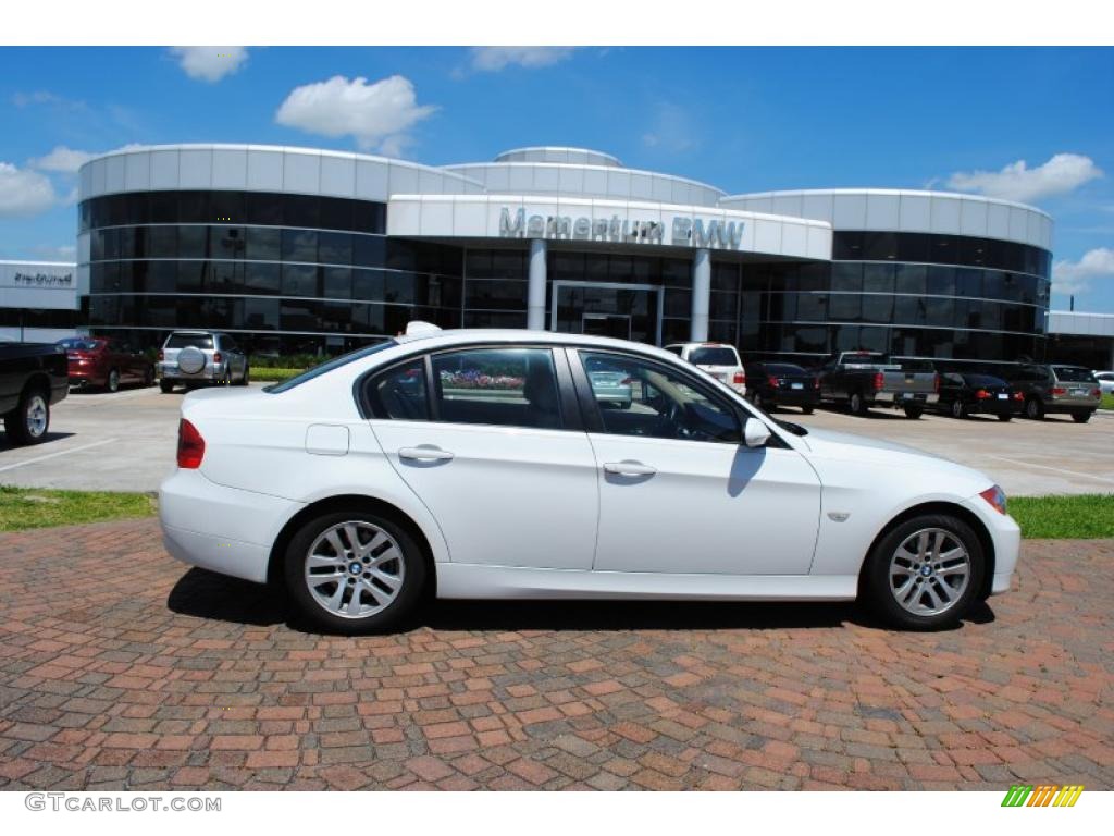 2007 3 Series 328i Sedan - Alpine White / Beige photo #1