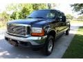 2001 True Blue Metallic Ford F250 Super Duty Lariat Super Crew 4x4  photo #16