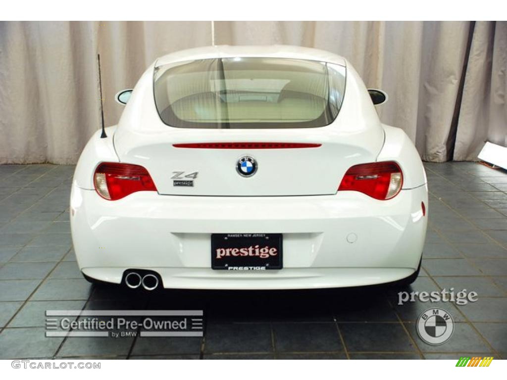 2008 Z4 3.0si Coupe - Alpine White / Beige photo #3