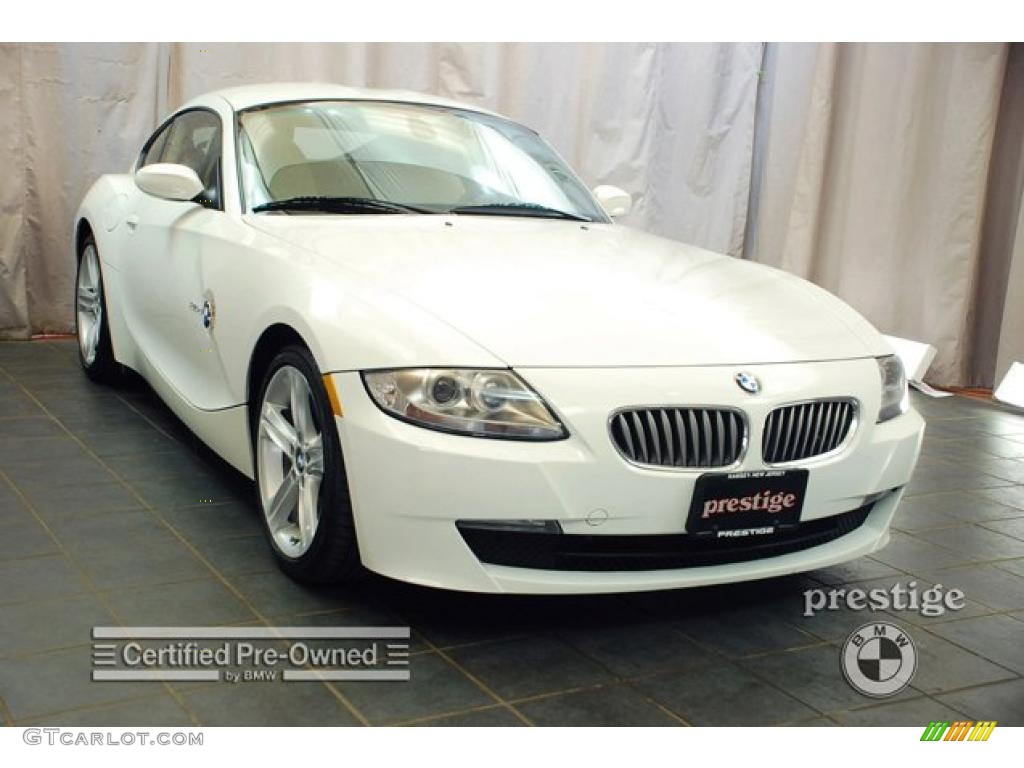 2008 Z4 3.0si Coupe - Alpine White / Beige photo #7