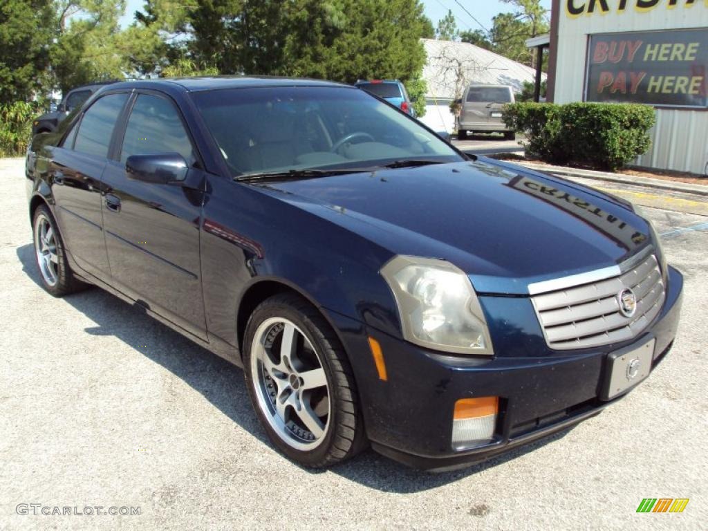 2003 CTS Sedan - Blue Onyx / Light Neutral photo #10