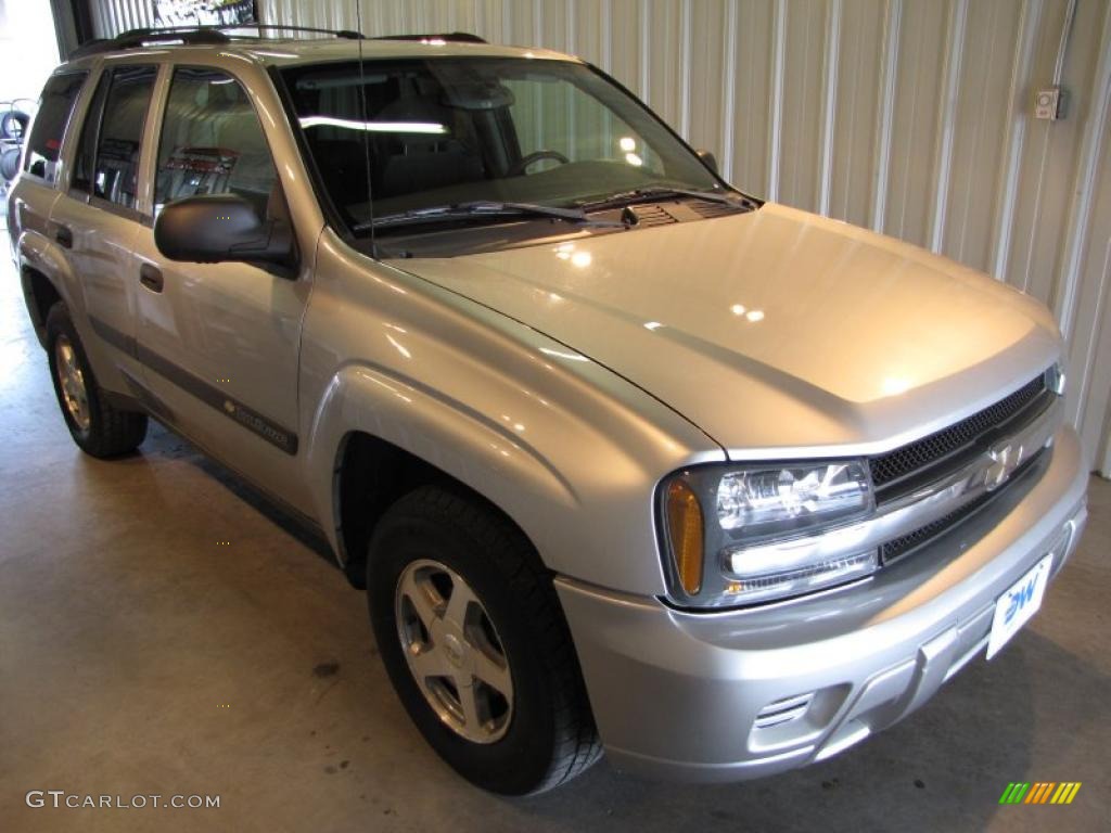 2004 TrailBlazer LS 4x4 - Silverstone Metallic / Medium Pewter photo #1