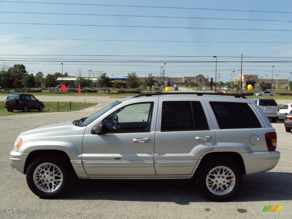 2002 Grand Cherokee Limited 4x4 - Bright Silver Metallic / Dark Slate Gray photo #2