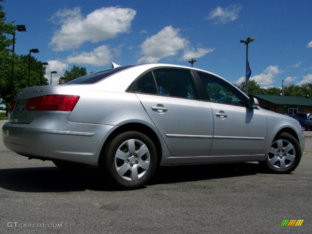 2009 Sonata GLS - Bright Silver / Gray photo #6