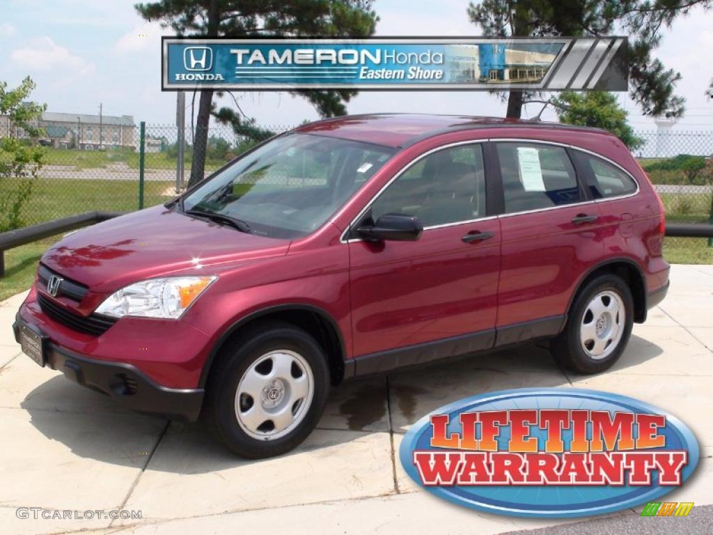 2007 CR-V LX - Tango Red Pearl / Gray photo #1