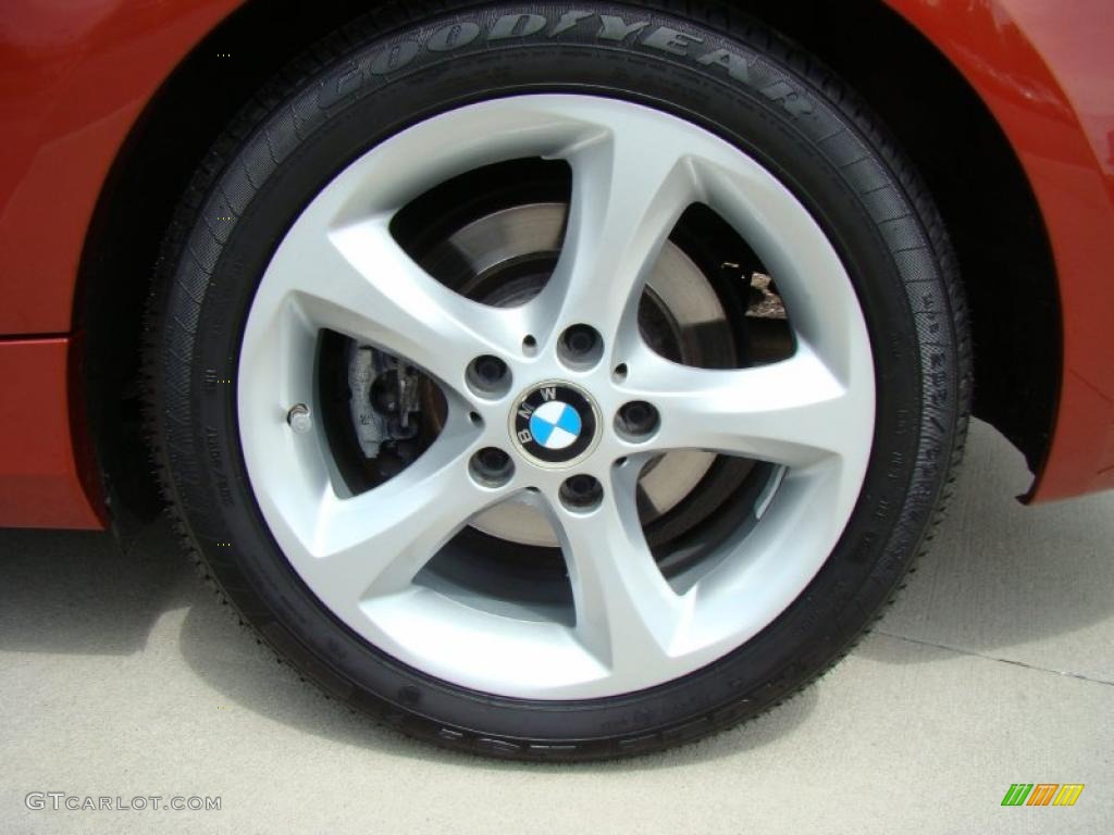 2008 1 Series 128i Coupe - Sedona Red Metallic / Black photo #6