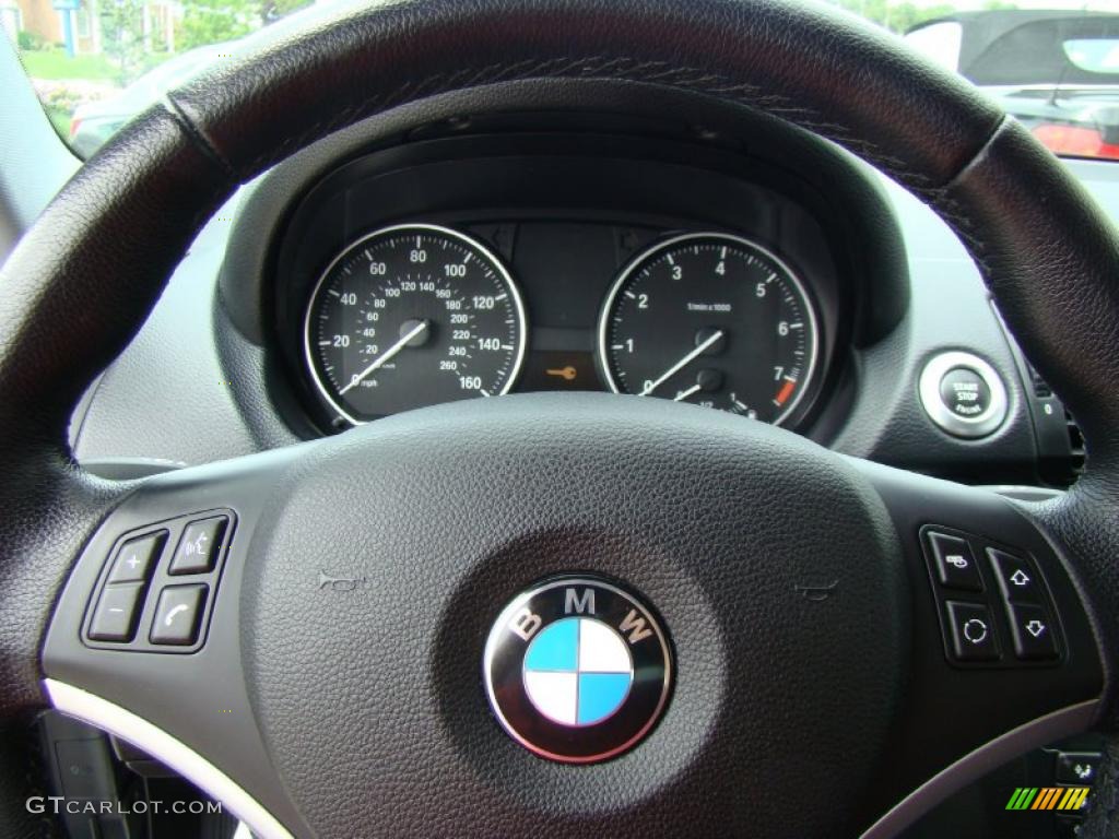 2008 1 Series 128i Coupe - Sedona Red Metallic / Black photo #11