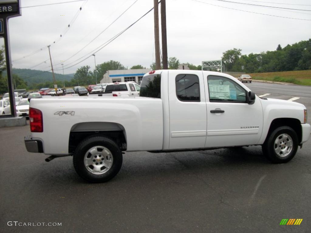 2010 Silverado 1500 LT Extended Cab 4x4 - Summit White / Ebony photo #44