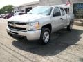 Sheer Silver Metallic - Silverado 1500 LT Extended Cab 4x4 Photo No. 3