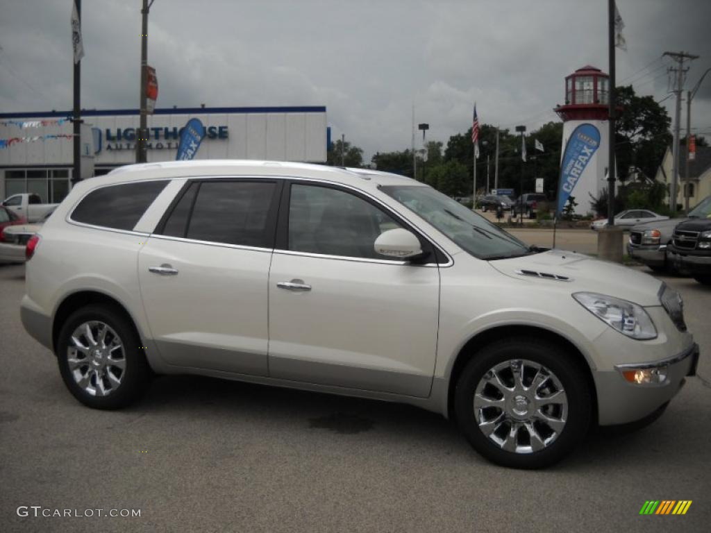 2010 Enclave CXL AWD - White Diamond Tricoat / Cashmere/Cocoa photo #1