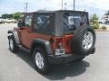 2010 Mango Tango Pearl Jeep Wrangler Sport 4x4  photo #2