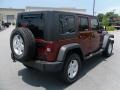 2010 Red Rock Crystal Pearl Jeep Wrangler Unlimited Sport 4x4  photo #4