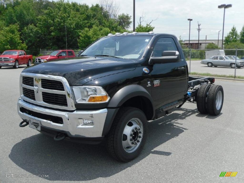 2011 Ram 4500 HD SLT Regular Cab Chassis - Black / Dark Slate/Medium Graystone photo #1