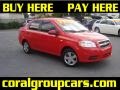 2007 Victory Red Chevrolet Aveo LS Sedan  photo #1