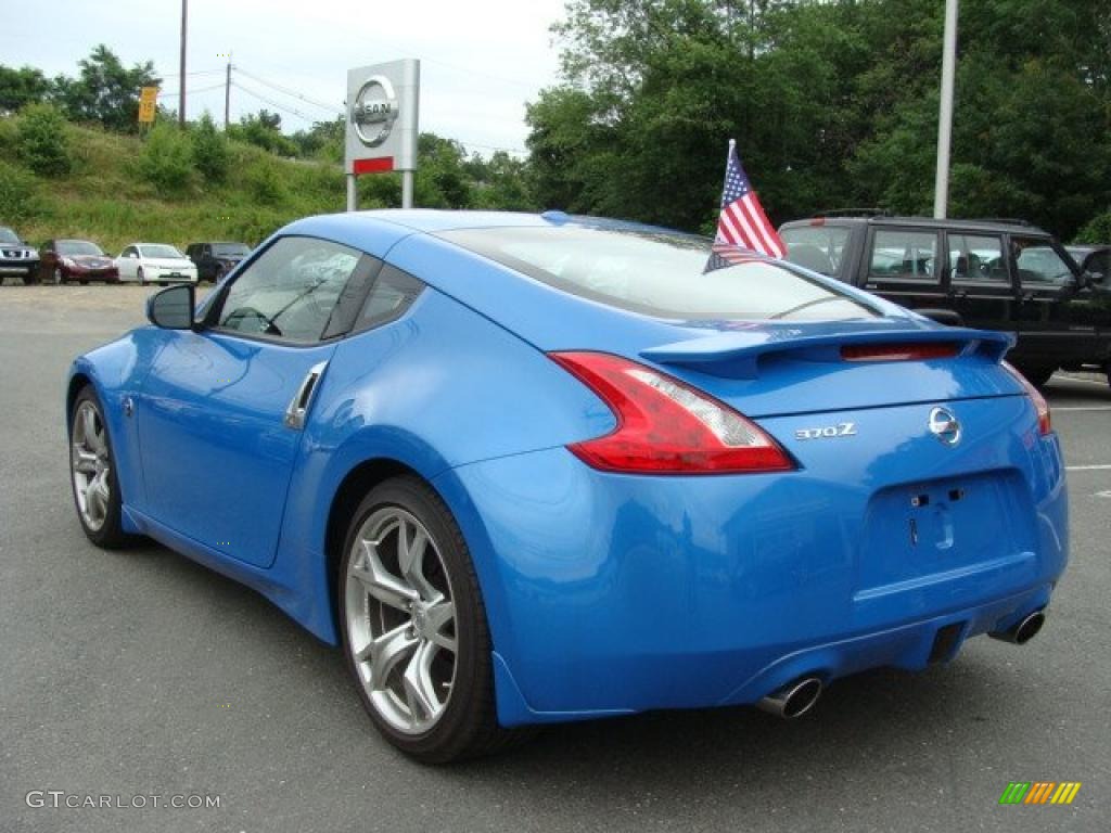 2009 370Z Sport Touring Coupe - Monterey Blue / Persimmon Leather photo #7