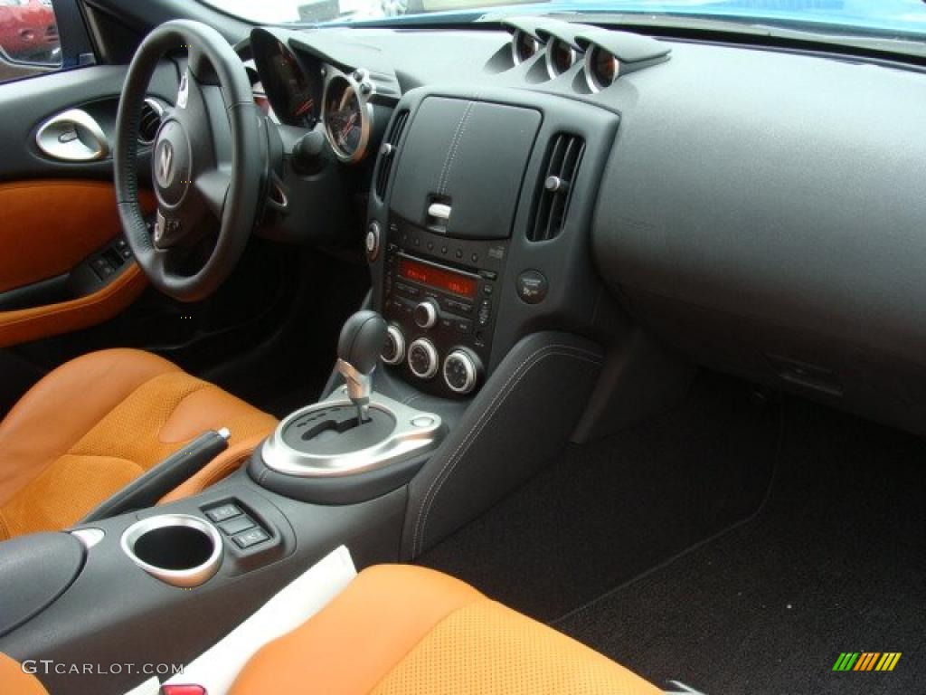 2009 370Z Sport Touring Coupe - Monterey Blue / Persimmon Leather photo #24