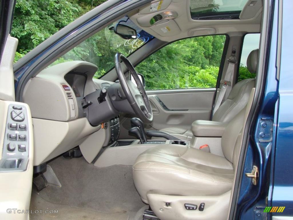 2000 Grand Cherokee Laredo 4x4 - Patriot Blue Pearlcoat / Camel photo #9