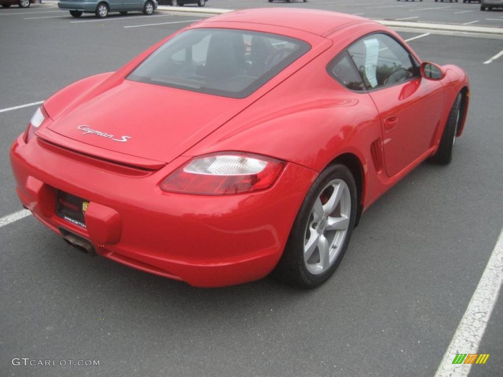 2007 Cayman S - Guards Red / Black photo #8
