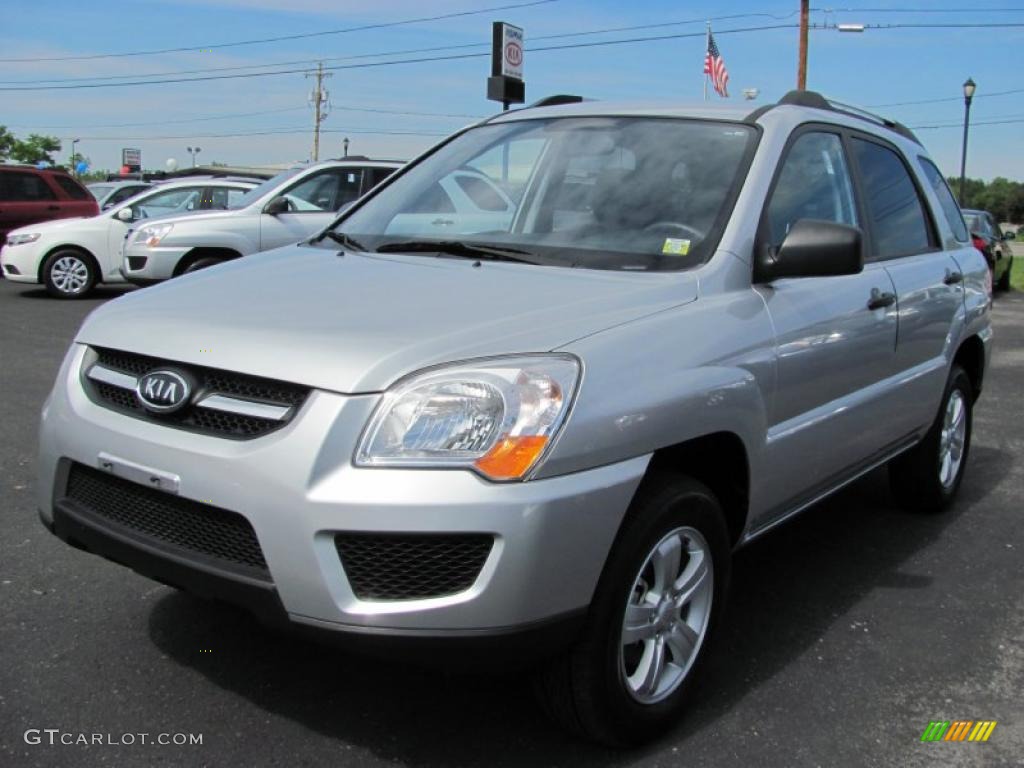 2009 Sportage LX - Bright Silver / Black photo #1