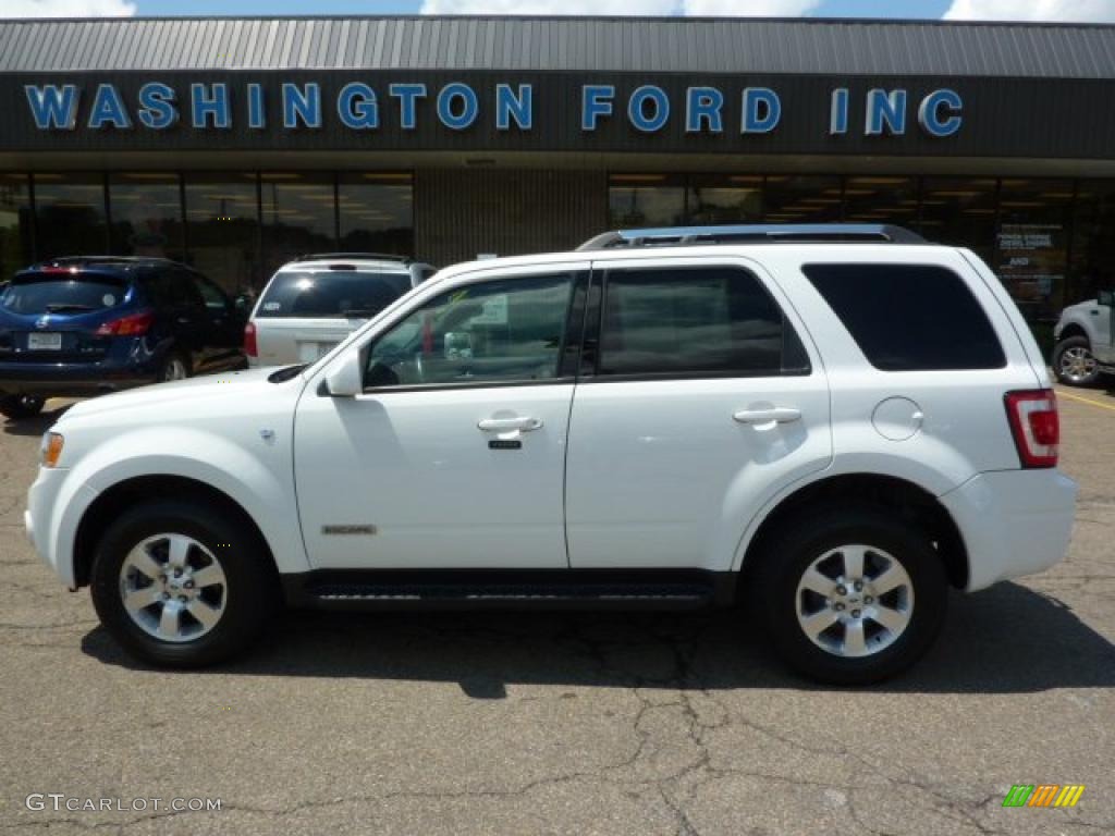 2008 Escape Limited 4WD - Oxford White / Charcoal photo #1