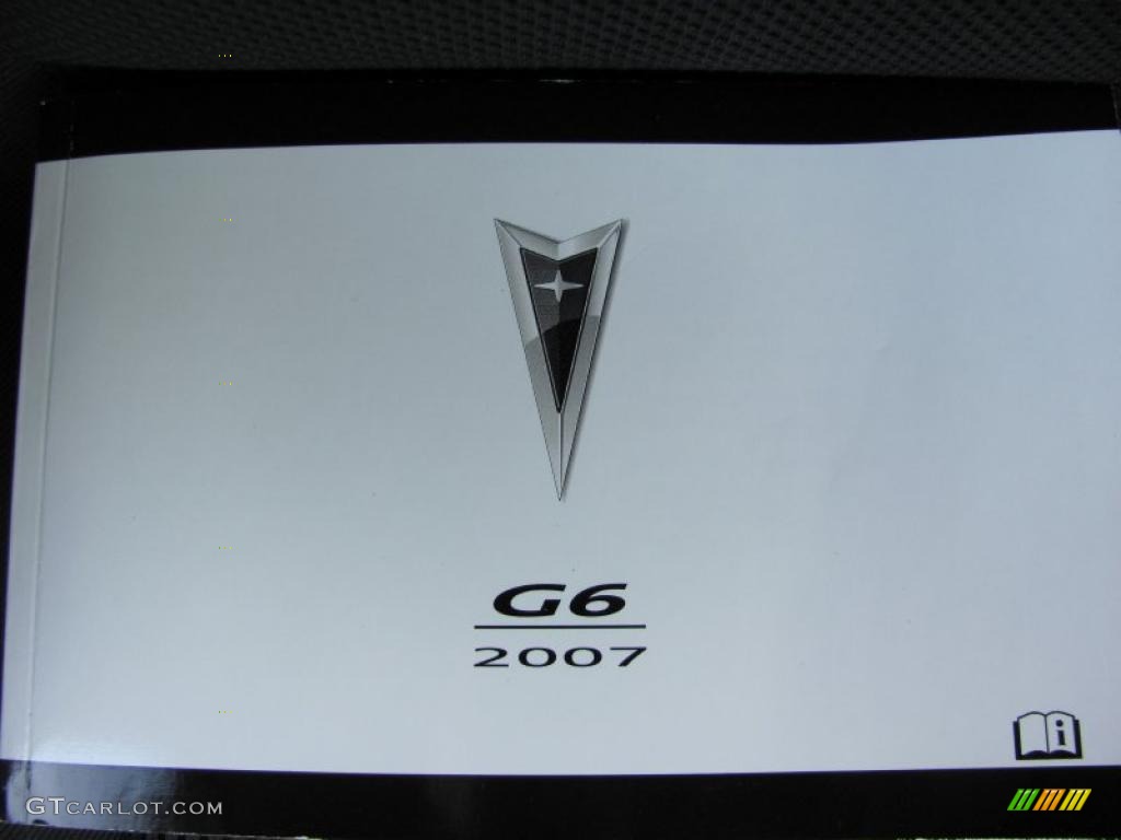 2007 G6 GT Sedan - Black / Ebony photo #10