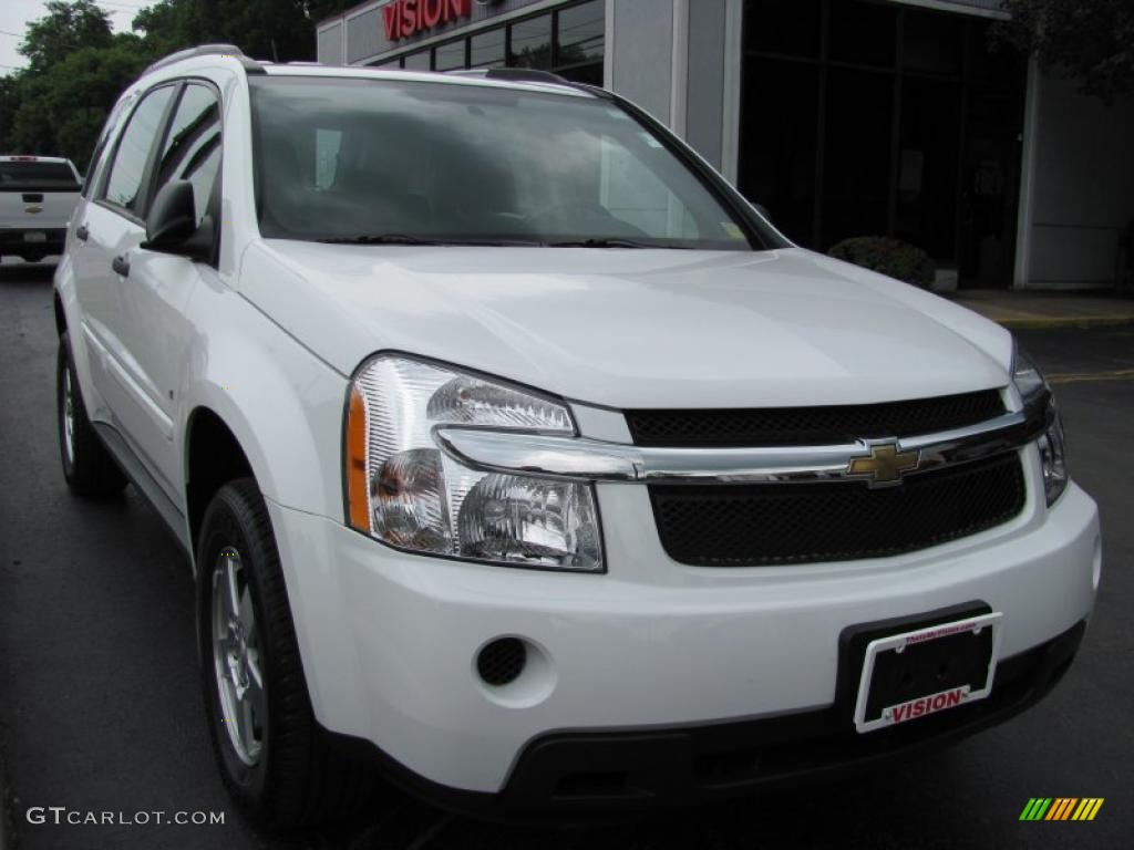 2008 Equinox LS - Summit White / Light Gray photo #15