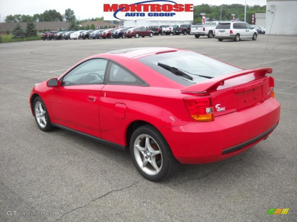 2001 Celica GT-S - Absolutely Red / Black photo #6
