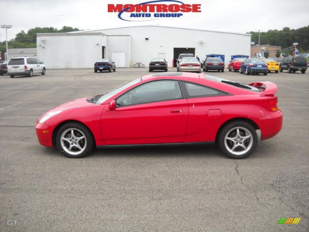 2001 Celica GT-S - Absolutely Red / Black photo #7