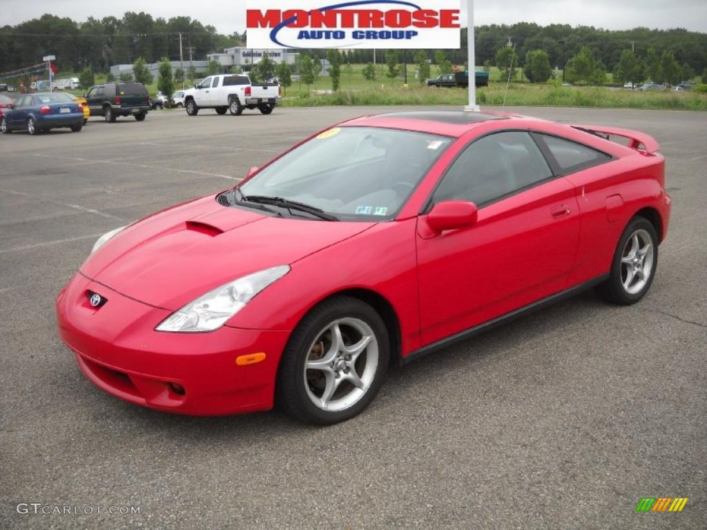 2001 Celica GT-S - Absolutely Red / Black photo #17