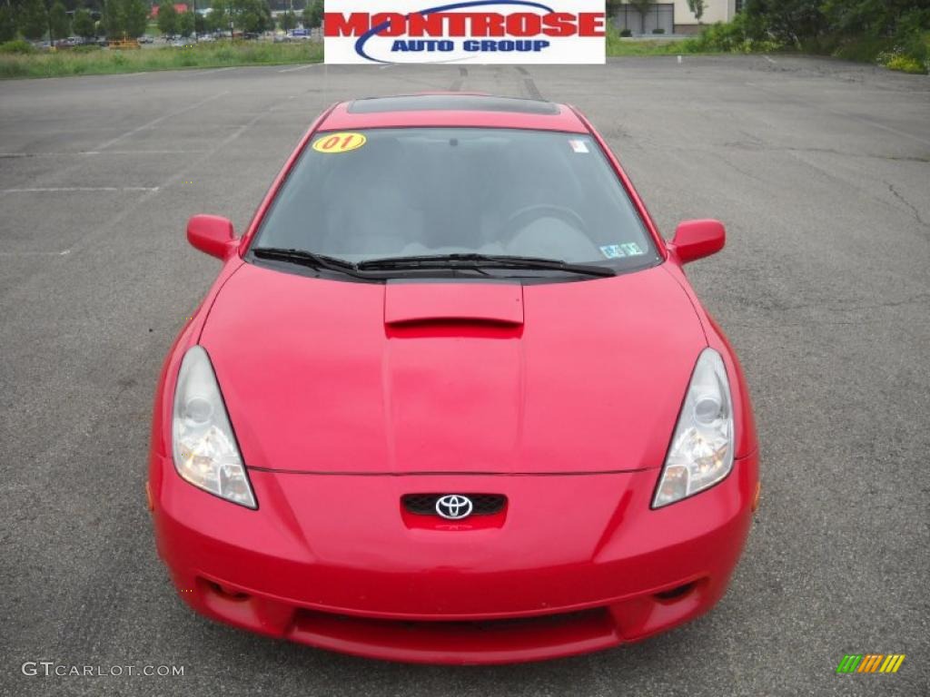 2001 Celica GT-S - Absolutely Red / Black photo #19