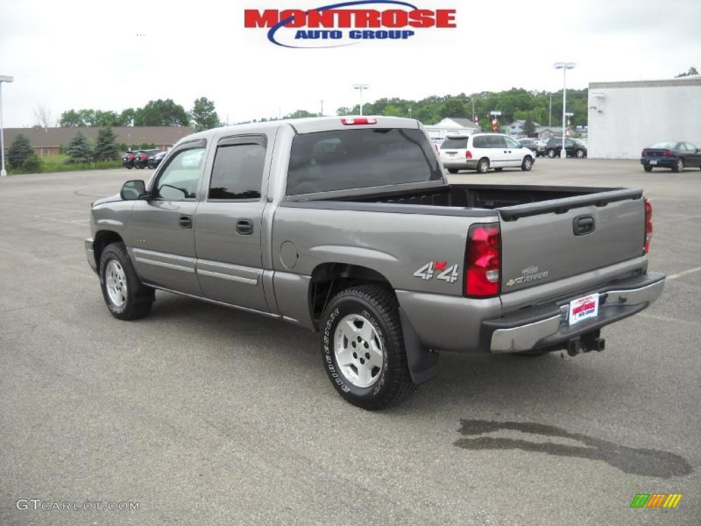 2006 Silverado 1500 LT Crew Cab 4x4 - Graystone Metallic / Dark Charcoal photo #6