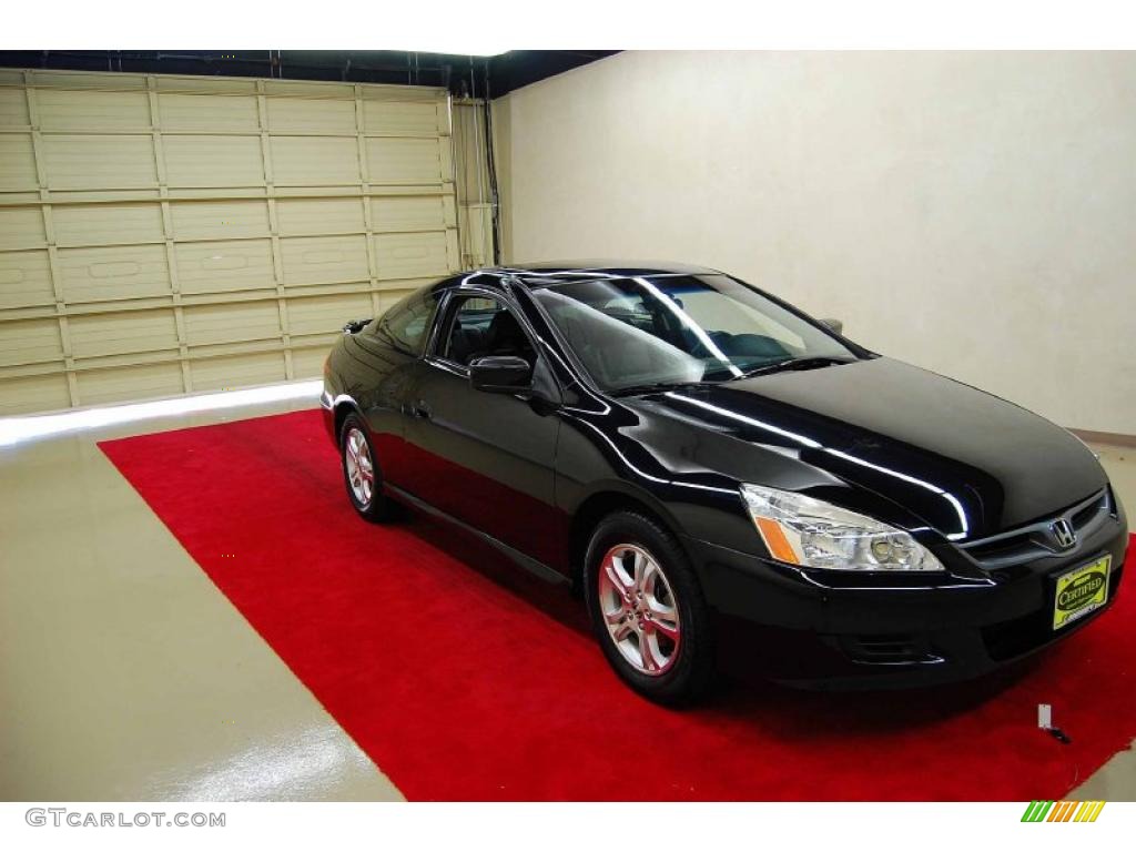 2007 Accord EX-L Coupe - Nighthawk Black Pearl / Black photo #1