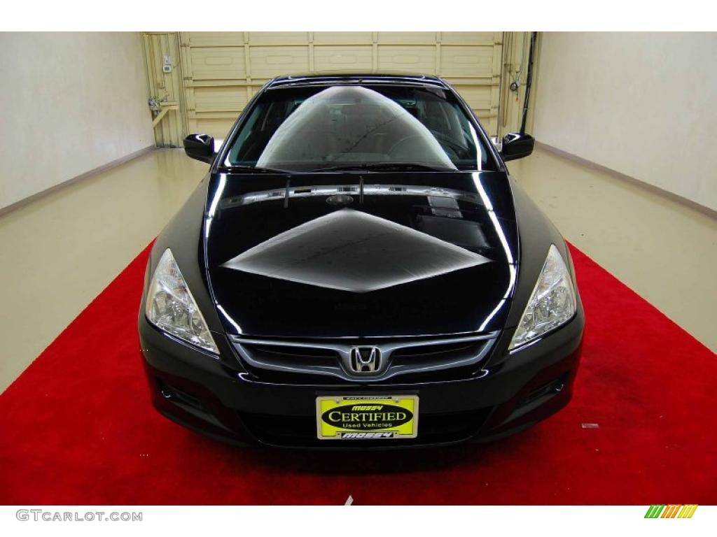 2007 Accord EX-L Coupe - Nighthawk Black Pearl / Black photo #2