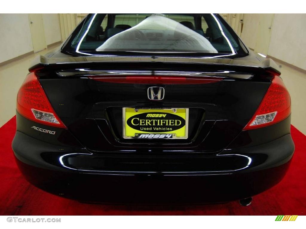 2007 Accord EX-L Coupe - Nighthawk Black Pearl / Black photo #8