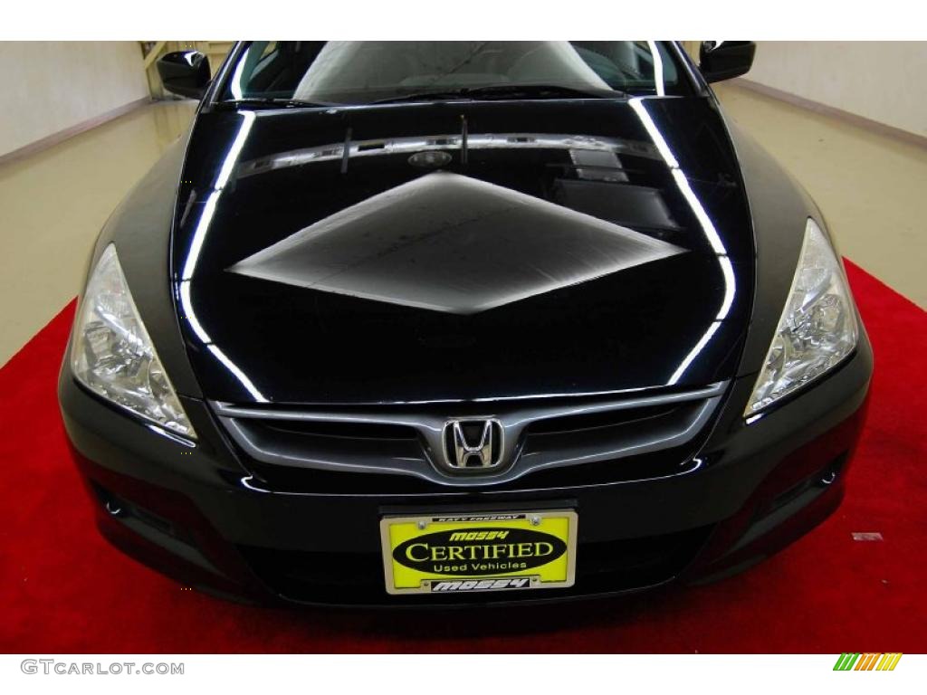 2007 Accord EX-L Coupe - Nighthawk Black Pearl / Black photo #13