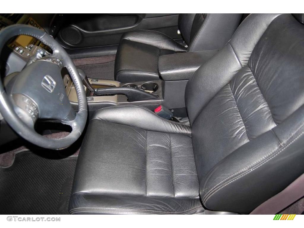 2007 Accord EX-L Coupe - Nighthawk Black Pearl / Black photo #16