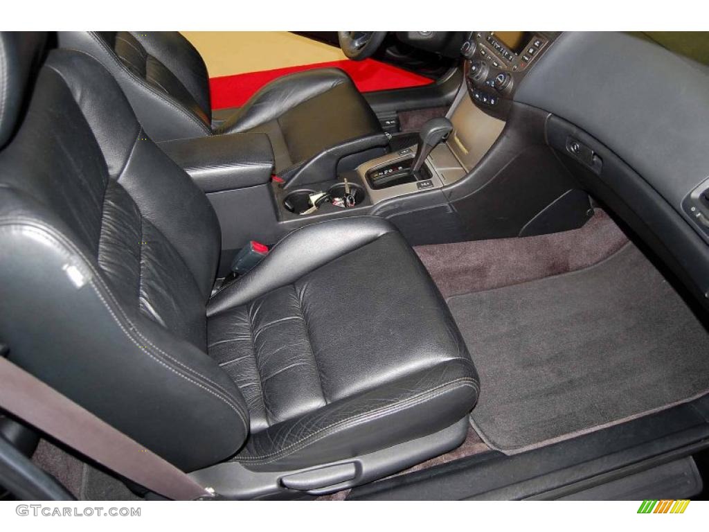 2007 Accord EX-L Coupe - Nighthawk Black Pearl / Black photo #22